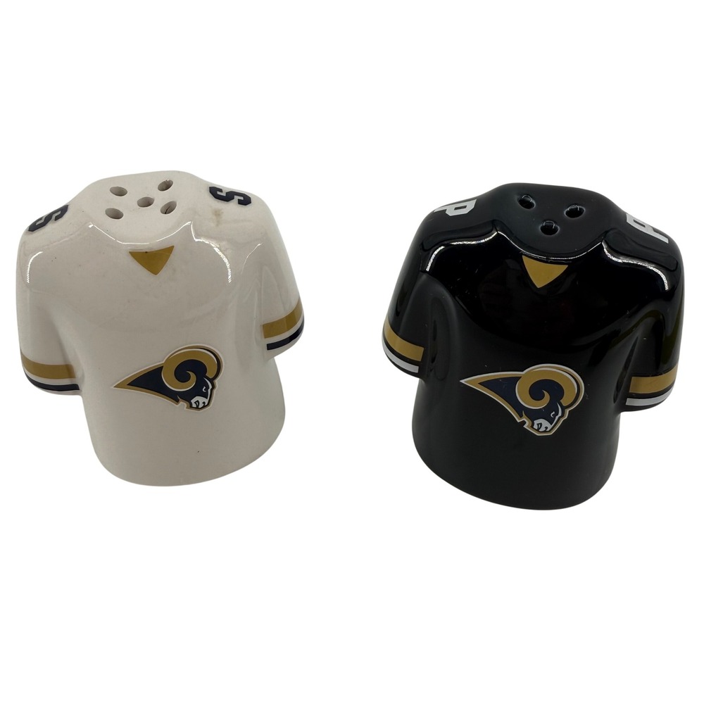 Los Angeles Rams NFL Football Jersey Ceramic‎ Salt and Pepper Shaker Set